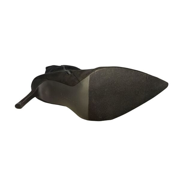 INC Womens Rajelf Faux Suede Wide Calf Knee-High Boots Black 10 Medium - Picture 6 of 8